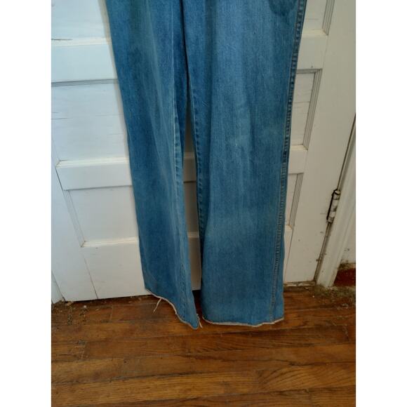 Anthony's overalls, size 5, zipper fly, unhemmed with worn edges, Hong Kong - Picture 3 of 10